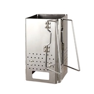 SDFG SHOP Thép không gỉ Bộ khởi động than Có thể gập lại Bốn góc Nướng Thịt Đa chức năng Chống gỉ Bế