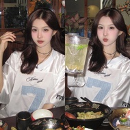 American Retro No. 7 Jersey Shirt Unisex Short-sleeved Sports T-shirt Oversized