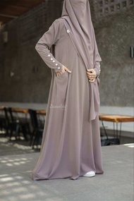 Durra abaya by Zanuba Hijab Durra abaya gamis only abaya polos busui friendly