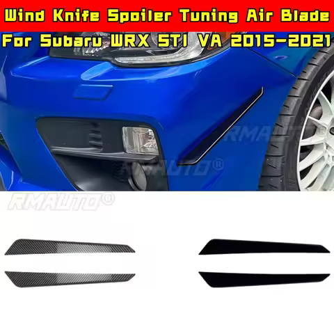 For Subaru WRX STI VA 2015-2021 Body Kit Wind Knife Spoiler Tuning Air Blade Front Bumper Side Split