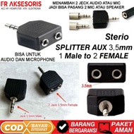 3.5mm to 2 Female Aux Jack 3.5mm Aux Jack Booster Aux Connection 1 to 2 3.5mm audio Splitter 3.5mm a