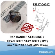 Yamaha Original RXZ Tanduk Rusa Bolt / Y125ZR LC135 V1-V7 Brake Hose Holder Screw Saiz 10 - 95817-06