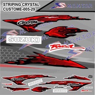 STRIPING STICKER SUZUKI CRYSTAL TUNE CUSTOM ASM 005