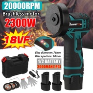 20000RPM Brushless Angle Grinder Mini Cordless Polishing Machine 18vf Diamond Cutting Grinder 2300W