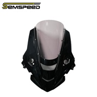 SEMSPEED Motorcycle ABS Front Windshield Windscreen Visor Wind Shield Airflow For CFMOTO 675SR 2024-