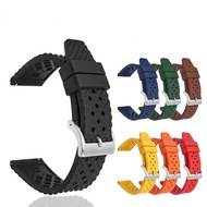 18mm 20mm 22mm 24mm Quick Release Fluoro Rubber FKM Watch Strap Replacement for Universal Soft Silic