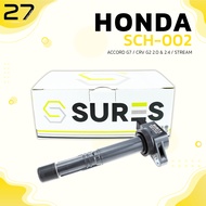 คอล์ยจุดระเบิด ACCORD G7 2.4 ปี 03-07 / CRV G2 2.0 & 2.4 / CRV G3 2.4 / STREAM 00-05 เครื่อง K20A