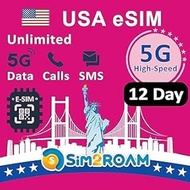 USA Prepaid eSIM card, unlimited 5G/4G internet data in USA, (Hawaii included) + low speed data in C