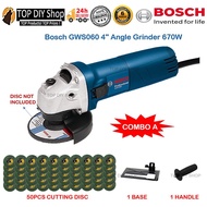 BOSCH Angle Grinder GWS060 670W 4 Electric Grinder Bosch Combo Mesin Grinder Grander Bosch Original 