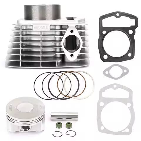 Artudatecch Cylinder Jug Piston Gaskets Kit 65.5mm Fit for Honda ATC200X XL200 XR200 250cc