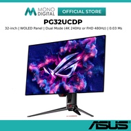 ASUS 32 Inch ROG Swift OLED PG32UCDP 4K 240Hz or FHD 480Hz Dual Mode 0.03ms Monitor OLED Panel HDR f