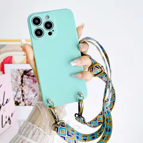 Classic Strap Case For Xiaomi POCO X7 X6 M6 M7 Mi 15T 14T 13T Redmi Note 14 Pro Plus Crossbody Neck 