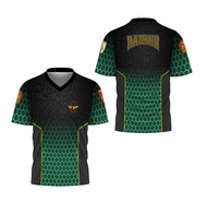 AlbanyWard - Kaos Pria Banser V-Neck FullPrint / Baju Kaos Banser Termurah