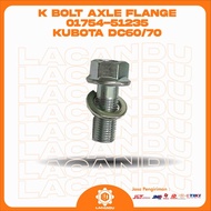 K BOLT AXLE FLANGE KUBOTA DC60/70 01754-51235 for COMBINE HARVESTER