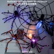 (HCM) Giant led spider Colorful spider Halloween decoration