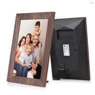 10.1-Inch WiFi Digital Photo Frame IPS Screen Touch Control 16GB Storage Auto Rotation Share Photos via APP with Backside Stand Perfect Gift for Friends and Fam  [24NEW]