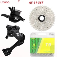 LTWOO A5 2:1 3X9 ความเร็ว Derailleurs Groupset 9 ความเร็ว 11-36 T/40 T/42 T กระบอกเฟือง T9 Cahin Vel