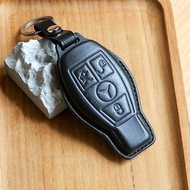 客製化Benz奔馳賓士車鑰匙皮套-免費印名(熨金/銀/無色)