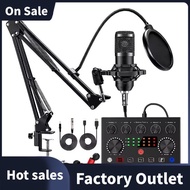 BM800 V8s Podcast Mic for Karaoke Recording Equipped with Sound Card Professional Audio Condenser Mi