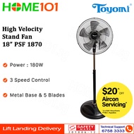 Toyomi High Velocity Stand Fan 18" PSF 1870