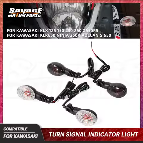 KLX300SM LED Flasher Turn Signal For Kawasaki KLX 125 150 230 250 KLR 650 Vulcan S 650 W800 Ninja 25
