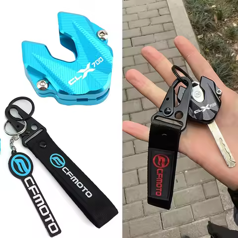 Motor Accessories CNC Key Cover Shell Case Keychain Key Chain For CFMOTO CF MOTO CLX-700 CLX700 SPOR