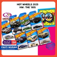 Hot Wheels 1:64 HW: The '80s 2023 Ford/ Mazda RX-7/ Jeep Wagoneer/ DMC Delorean/ Audi/ Camino/ Cadillac