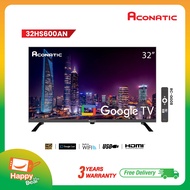 Aconatic ทีวี 32 นิ้ว LED HD Google TV รุ่น 32HS600AN กูเกิ้ลทีวี สมาร์ททีวี (รับประกัน 3 ปี)