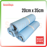 [100 Pcs] Blue Courier Bag Flyers Mailer Packaging Shipping Parcel Plastic Poslaju J&T DHL Ninja Van