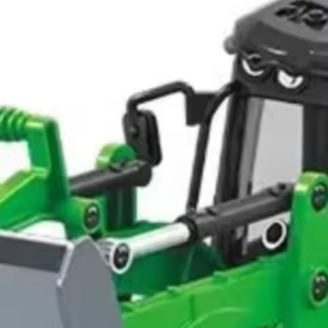 US Sale HUINA 1/14 1579 Remote Control Backhoe Excavator 2.4G 9CH RC Loader Model Toys