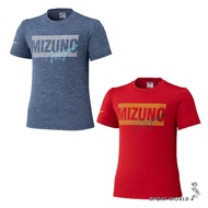 Mizuno Wicking Short-Sleeved Top Children's Antibacterial Blue/Red [Sports World] 32JAC42110/32JAC42
