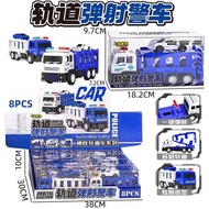 Children Deformed Catapult Police Car Toy Folding Double-Layer Rail Car Large Inertial Storage Boy G