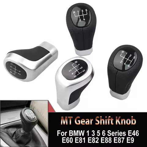 For BMW 1 3 Series E46 E60 E63 E64 E87 E88 E90 E91 E92 E93 M5 M6 Car 5 6 Speed Gear Stick Shift Knob