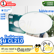 Philips โคมไฟซาลาเปา LED CL210 W 24w 36w 50w หน้าเรียบ 6500k Daylight ของแท้ ไฟกลม ติดลอย โคมไฟเพดาน