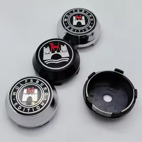 4pcs 60mm 64mm 65mm 68mm 69mm Wolfsburg Logo Emblem Car Wheel Center Caps Wheels Hubcaps Auto Rim Co