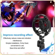 MURRAY Shock Mount, Firm Fixation Plastic Microphone Shock Mount, Anti Vibration Mic Clip Holder for