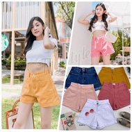 Jeans Shorts Square Bag Double-Folded Leg Ends Jsara21187