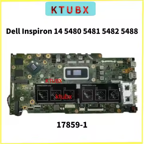 17859-1 Motherboard.For Dell Inspiron 14, 5480, 5482, 5488, 15, 5580, 5582,Laptop Motherboard.With C
