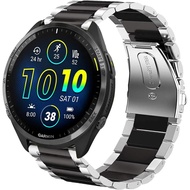 Lamshaw Compatible with Garmin Forerunner 965 Bands, Stainless Steel Metal Replacement Strap Bracele