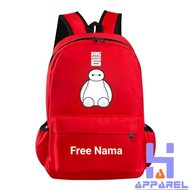 CHILDREN'S BACKPACK BIG hero 6 BAYMAX FREE NAME