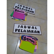 Eva foam class wall decoration lesson schedule