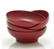 PROMO MANGKUK TUPPERWARE MERAH 2 PCS PROMO IDEAL BOWL TUPPERWARE MERAH / MARUN / RED DESSERT PLATE /PIRING TUPPERWARE MERAH