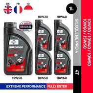 SILKOLENE PRO 4 10W30 / 10W40 / 10W50 / 10W60 / 15W50 XP PRO 4T FULLY SYNTHETIC ESTER ENGINE OIL 1L