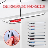 MG Car Door Fender 3D Metal Side Logo Stickers Creative Decorative Metal Stickers For MG HS ZS EP MG