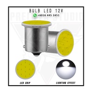 (✨READY STOCK✨) BULB LED TAIL LIGHT AND SIGNAL CAR MOTORCYCLE BULB 1156 AND 1157 COB 12LED BA15S