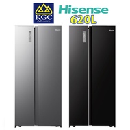 Hisense Side by Side Inverter Fridge Refrigerator (620L) RS666N4ABNIV / RS666N4ACNIV