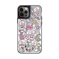 Drop proof CASETI Mirror phone case for iPhone 15 15Pro 15promax 14 14pro 14promax hard case 13 13pro 13promax Side printing Cute Rabbit 12 12promax iPhone11 case high-quality pink