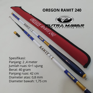 Joran Pancing Ikan Tegek Kolong Oregon Rawit 150 180 210 240 270 300 360 450 Cm Bahan Carbon Ruas P
