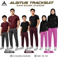 (EC) SELUAR TRACKSUIT SCUBA ALGITUS BUDAK & DEWASA / SELUAR PANJANG SCUBA SUKAN SEKOLAH TRAINING JOG