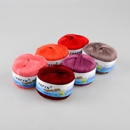 {UU61} {Aiori} TPRPYN 1Pc 100g Natural soft Blended cotton yarn Silk knitting yarn skein worsted cro